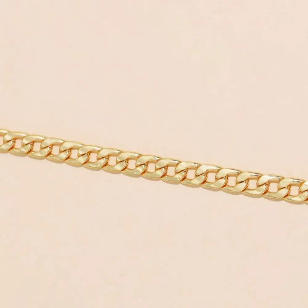 Men’s And Women’s Fashion Personalized Titanium Steel Necklace - Gold
