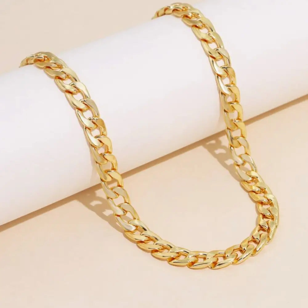 Men’s And Women’s Fashion Personalized Titanium Steel Necklace - Gold