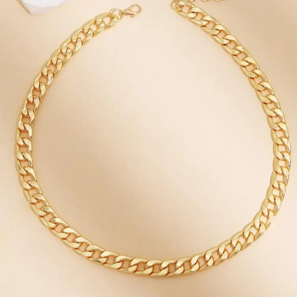 Men’s And Women’s Fashion Personalized Titanium Steel Necklace - Gold