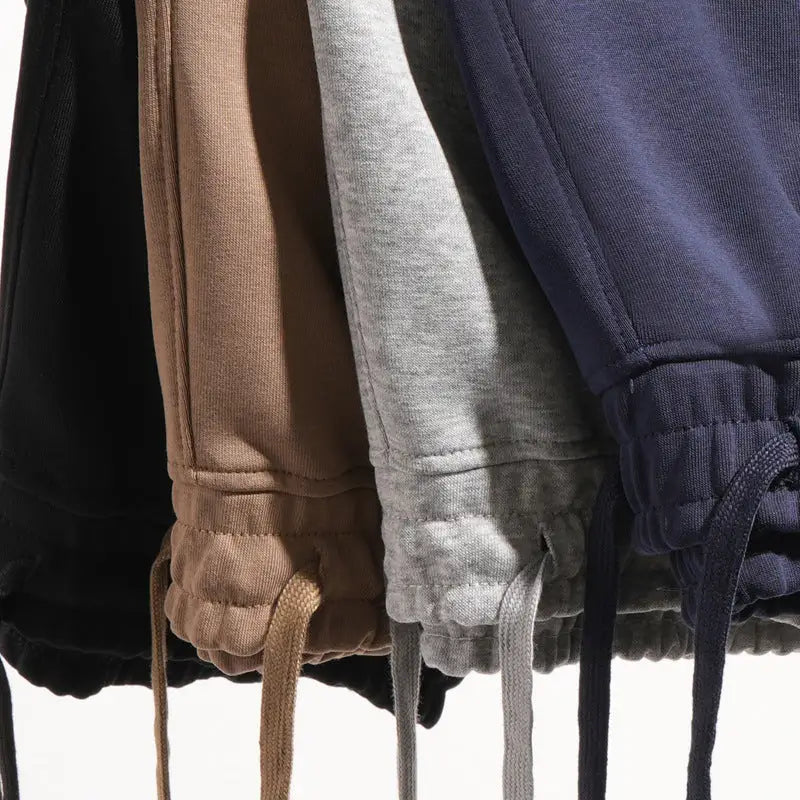 Men's And Women's Same Heavy Knit Sports Drawstring Straight Shorts Beyond Trends Hub