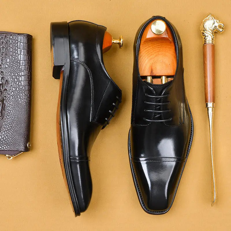 Men’s British Leather Formal Business Shoes