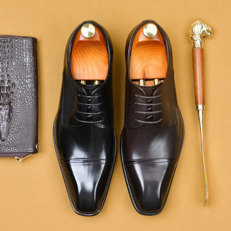 Men’s British Leather Formal Business Shoes