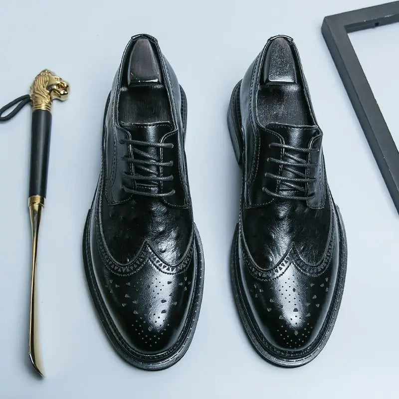 Men’s Business Formal Leather Shoes British Style
