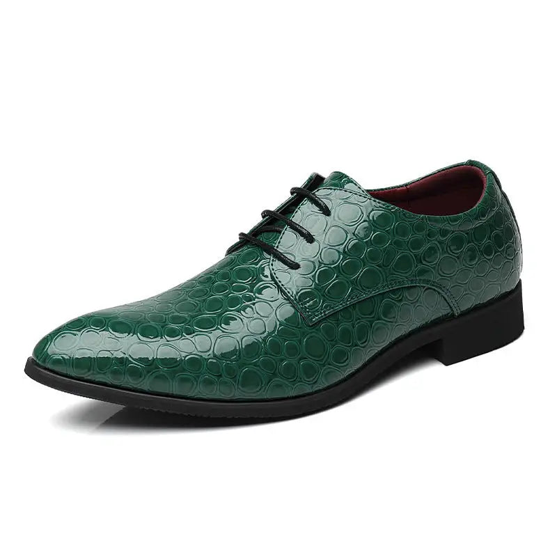 Men’s Business Formal Shoes Plus Size All-matching - Green / 38