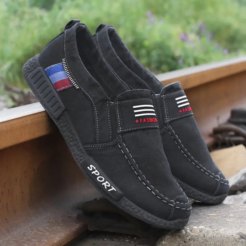 Men’s canvas shoes - Black / 45
