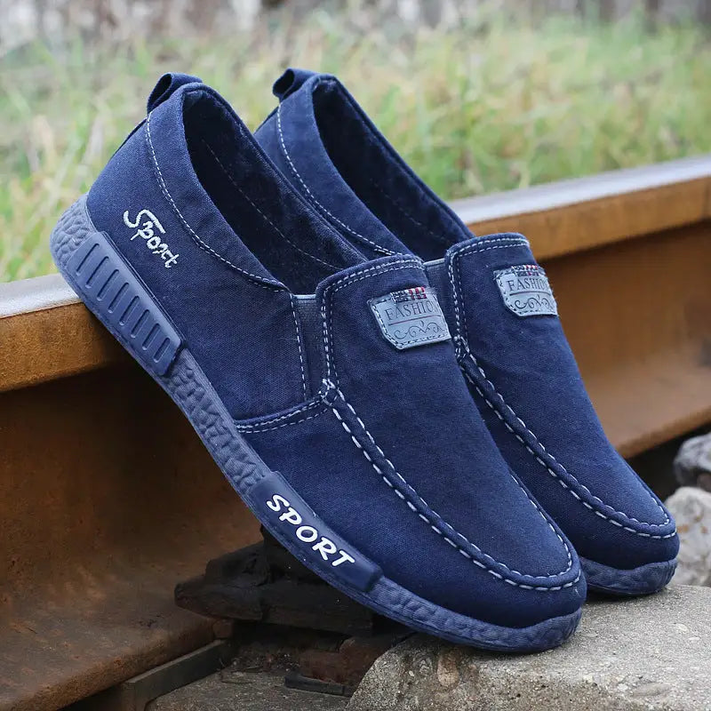 Men’s canvas shoes - Blue2 / 45