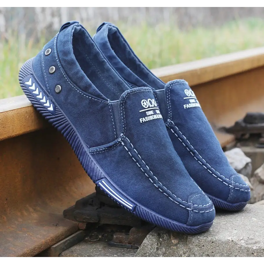 Men’s canvas shoes with a pedal - Blue / 44