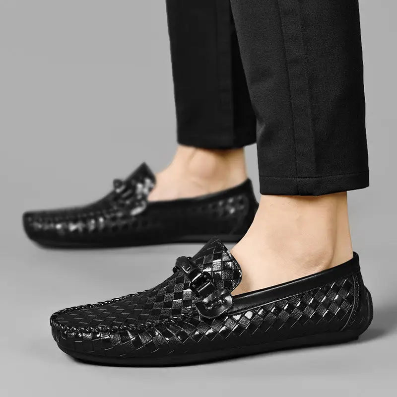 Men's Casual Leather Shoes Flat Heel Beyond Trends Hub