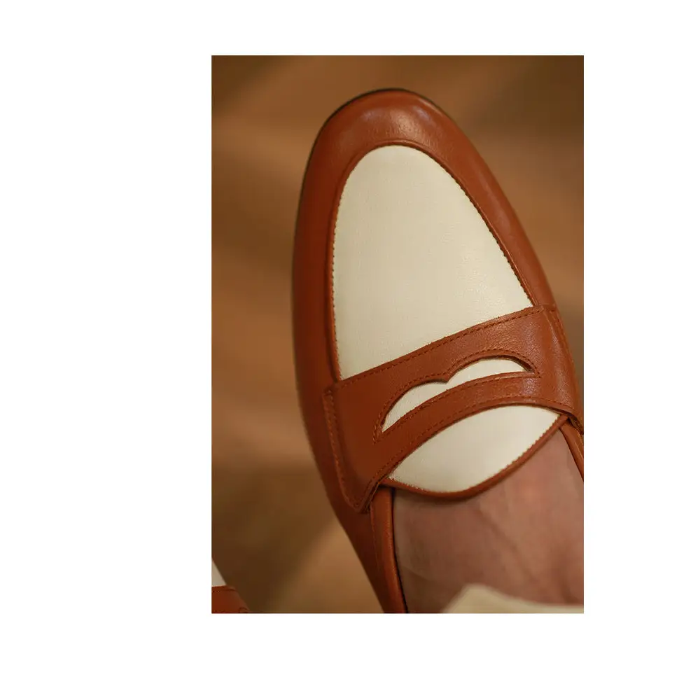 Men's Champagne Trendy Casual Leather Shoes Beyond Trends Hub