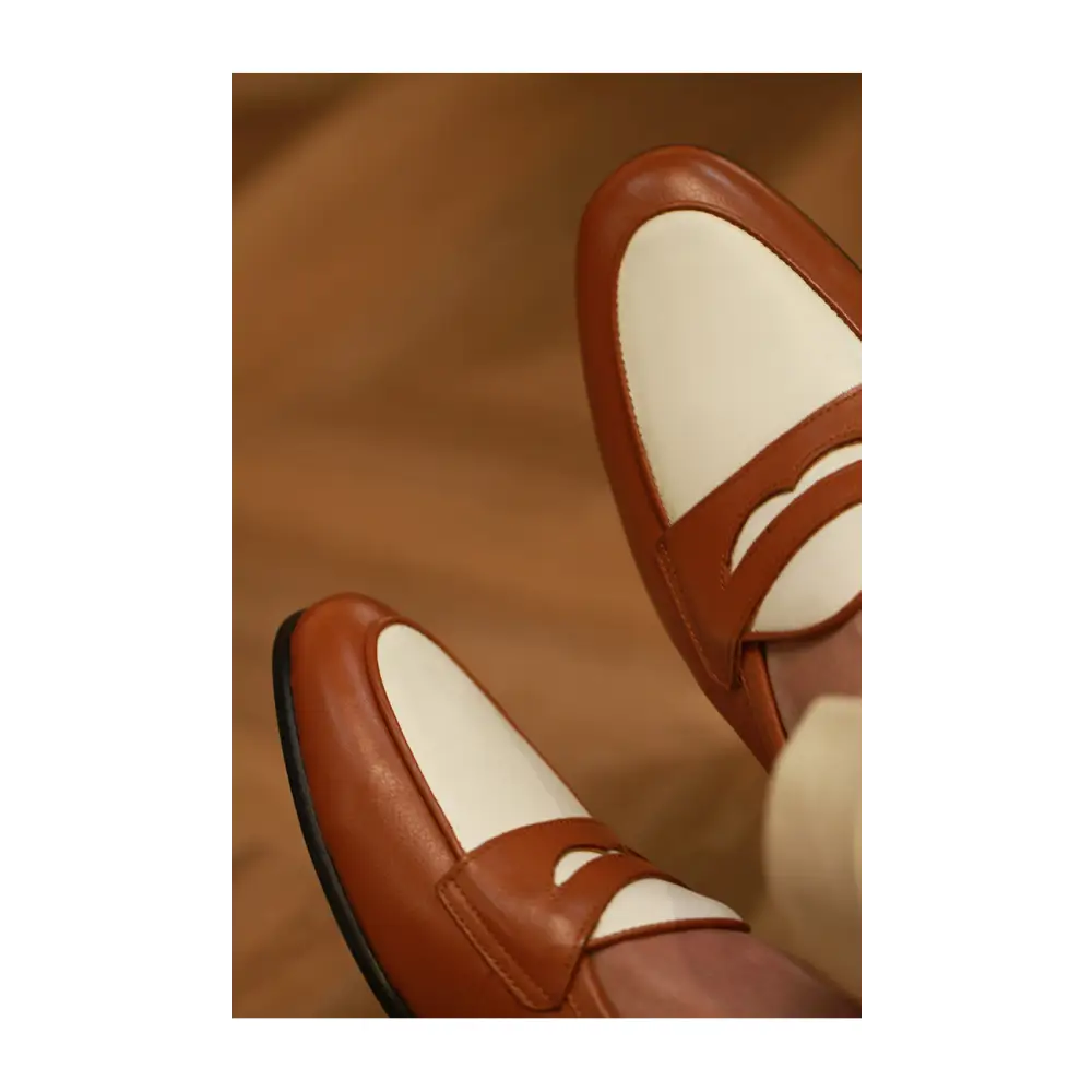 Men's Champagne Trendy Casual Leather Shoes Beyond Trends Hub