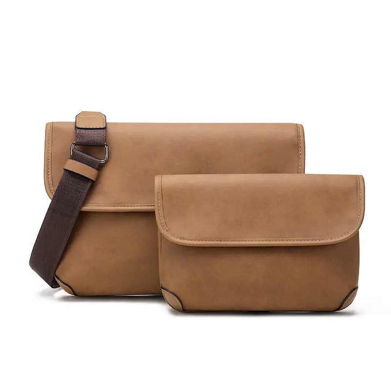 Men's Contrast Color Matte Fashion Retro Crossbody Shoulder Bag Beyond Trends Hub
