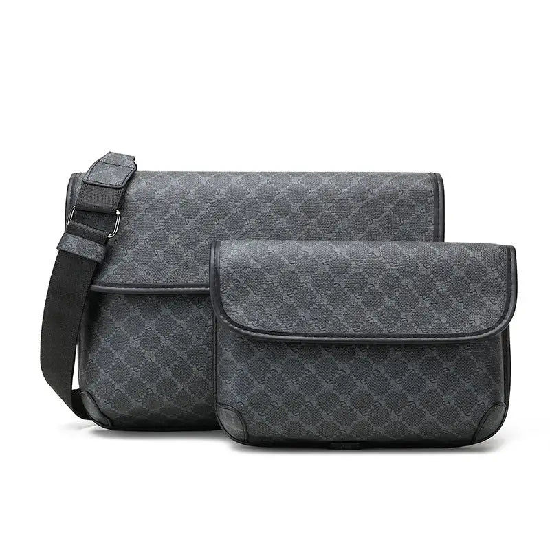 Men's Contrast Color Matte Fashion Retro Crossbody Shoulder Bag Beyond Trends Hub