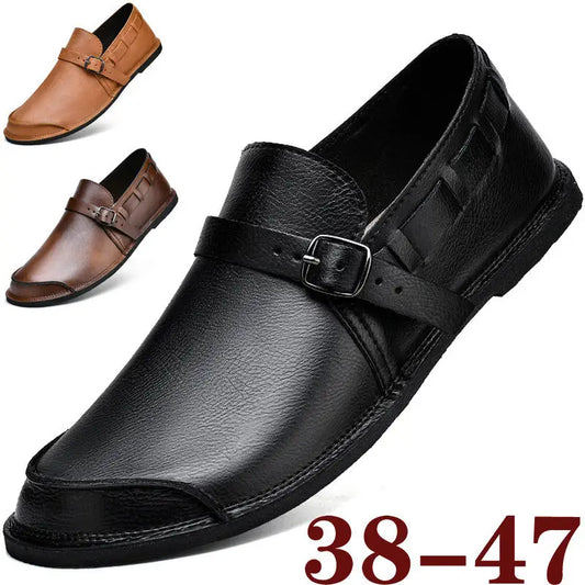 Men’s Daily Soft Sole Leather Casual Shoes