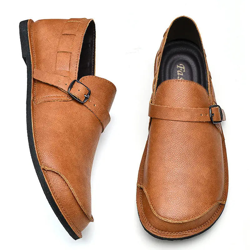 Men’s Daily Soft Sole Leather Casual Shoes