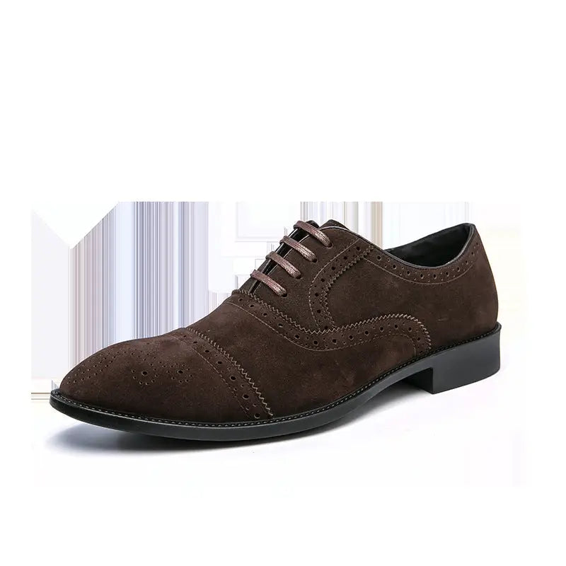 Men's Fashion Casual Brogue Carved Leather Shoes Beyond Trends Hub