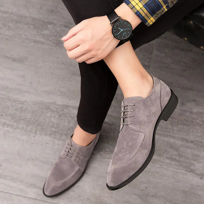 Men's Fashion Casual Brogue Carved Leather Shoes Beyond Trends Hub