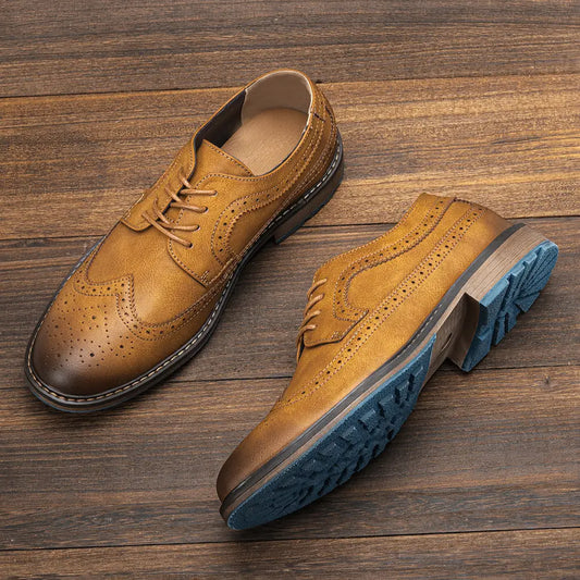 Men's Fashion Vintage Brogue Shoes Beyond Trends Hub