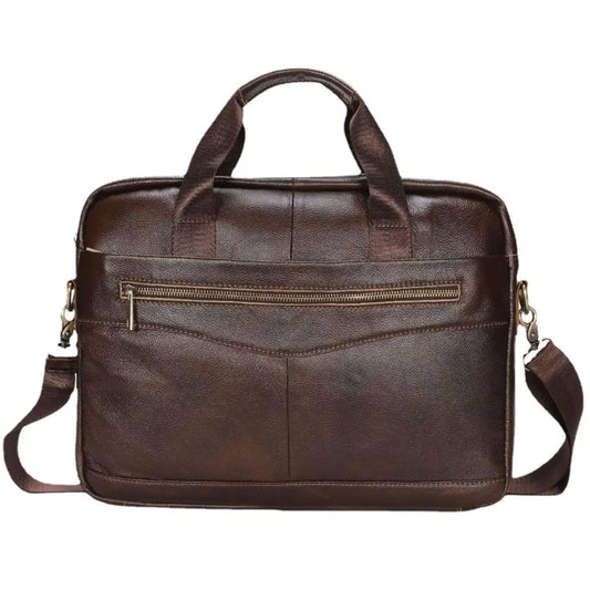 Men's First Layer Cowhide Vintage Handbag Beyond Trends Hub