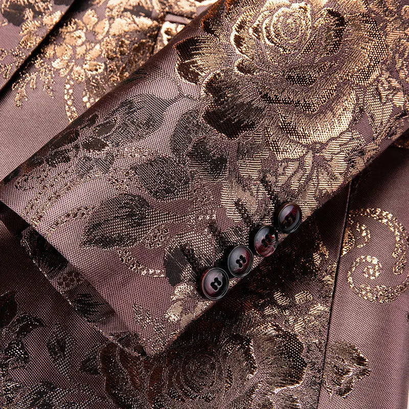 Men’s Floral Suit Casual Small Suit Gilding Printed Coat Men Beyond Trends Hub