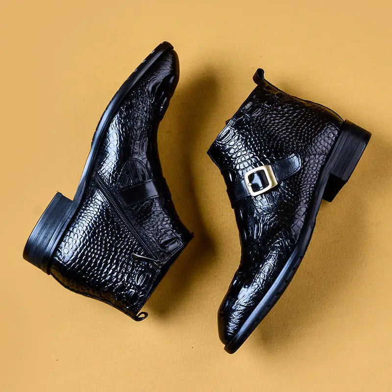 Men’s High Top British Style Formal Leather Shoes