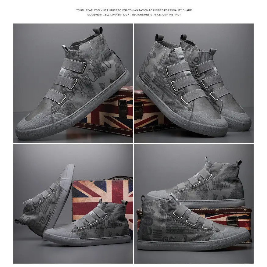 Men's High-top Camouflage Canvas Shoes Youth Fashion Casual Shoes Beyond Trends Hub