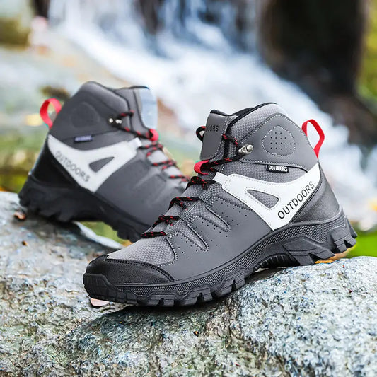 Men’s High-top Hiking Shoes Tourist Hiking Shoes Wear-resistant Non-slip
