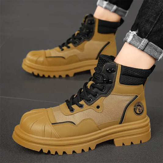 Men's High-top Shell Toe Rhubarb Martin Boots Beyond Trends Hub