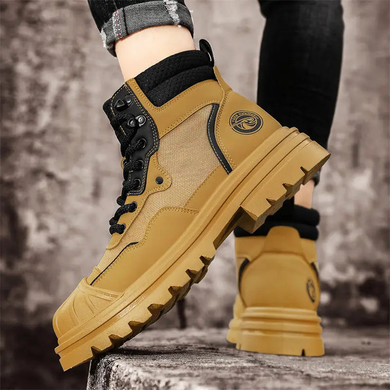 Men's High-top Shell Toe Rhubarb Martin Boots Beyond Trends Hub