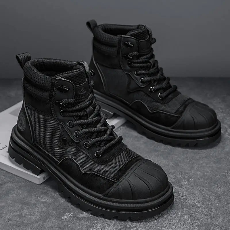 Men's High-top Shell Toe Rhubarb Martin Boots Beyond Trends Hub