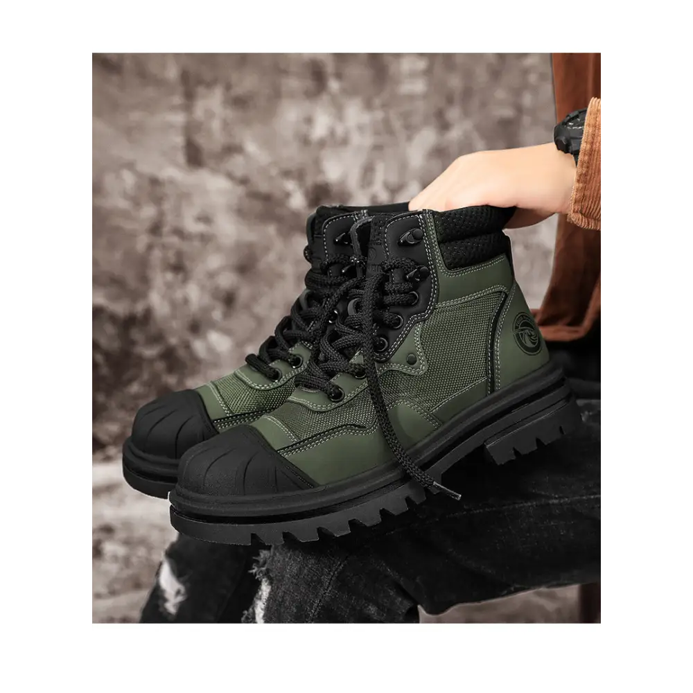 Men's High-top Shell Toe Rhubarb Martin Boots Beyond Trends Hub