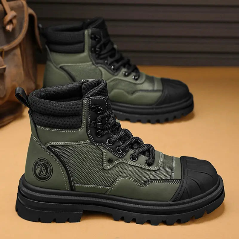 Men's High-top Shell Toe Rhubarb Martin Boots Beyond Trends Hub