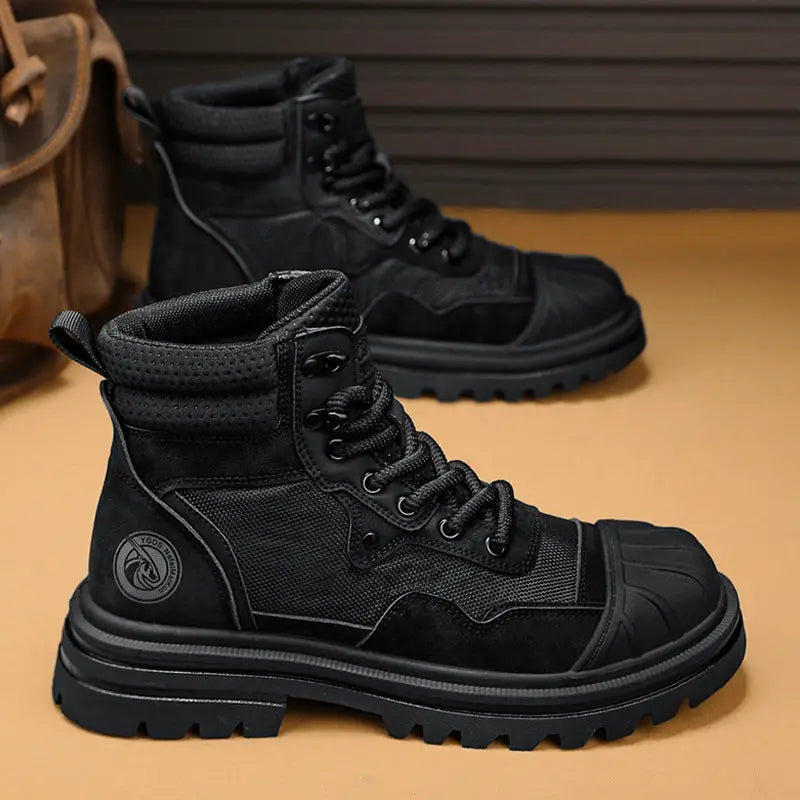 Men's High-top Shell Toe Rhubarb Martin Boots Beyond Trends Hub