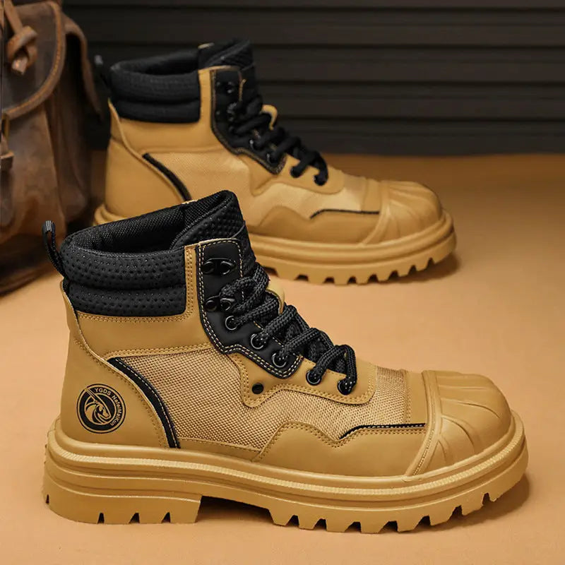 Men's High-top Shell Toe Rhubarb Martin Boots Beyond Trends Hub
