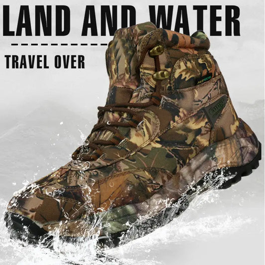 Men’s high top waterproof hiking shoes plus size