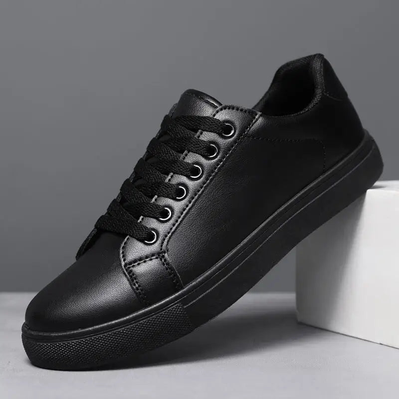 Men’s Korean Fashion Board Shoes Casual Plus Size - All Black / 39