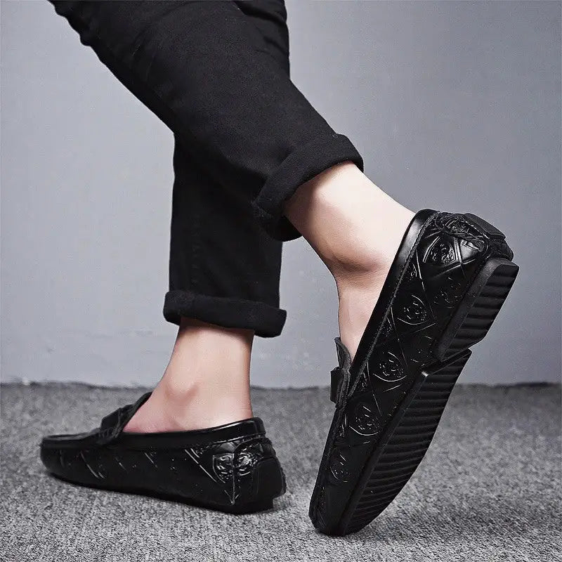 Men's lazy shoes leather Beyond Trends Hub