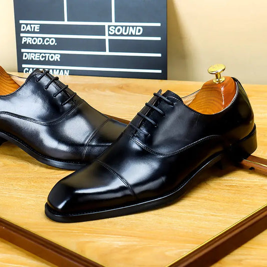 Men’s Leather Shoe Top Layer Cowhide Formal Wear