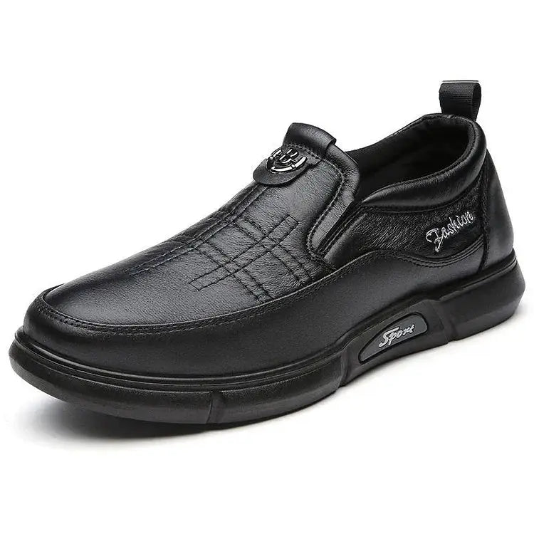 Men's Leather Shoes Daddy's Shoes For Middle-aged And Elderly People Soft Bottom Beyond Trends Hub