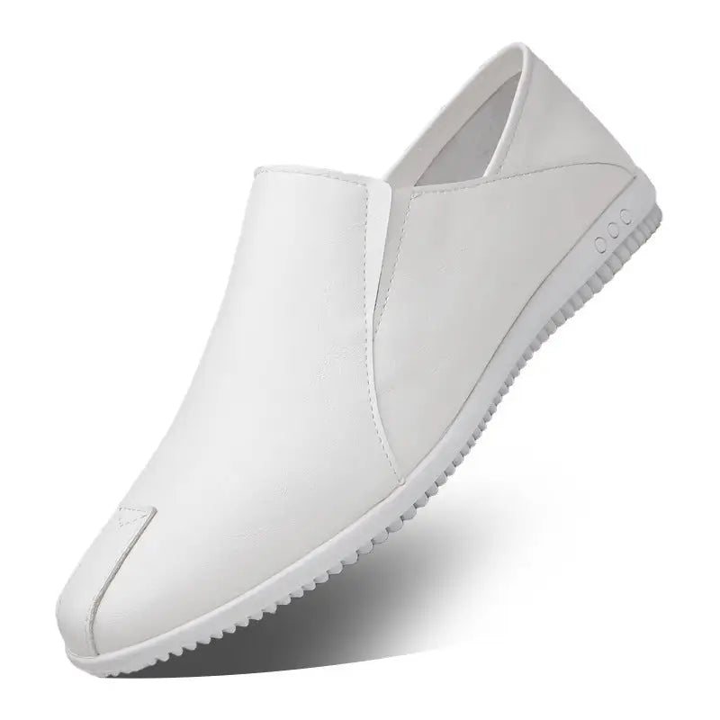 Men's Leather Shoes Setting Foot Style In White Beyond Trends Hub