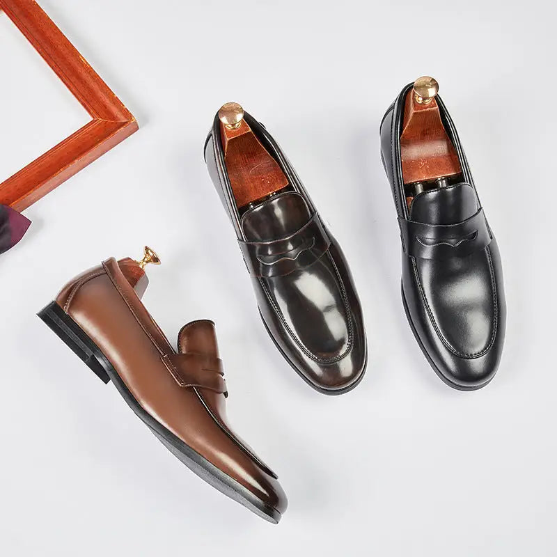 Men's Leather Summer British Style Simple Business Leather Shoes Beyond Trends Hub