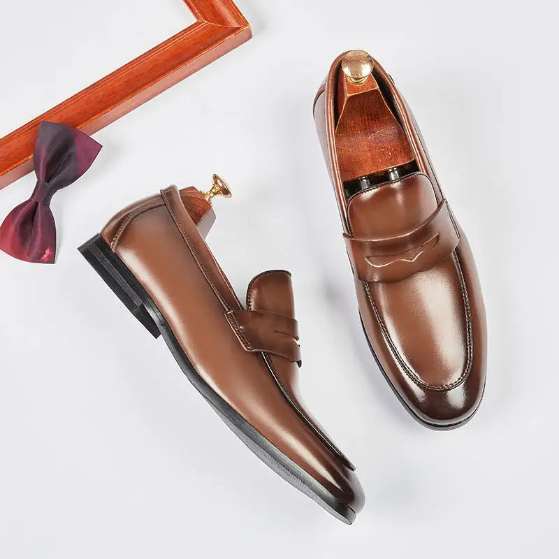 Men's Leather Summer British Style Simple Business Leather Shoes Beyond Trends Hub