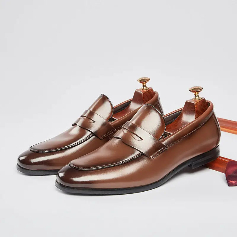 Men's Leather Summer British Style Simple Business Leather Shoes Beyond Trends Hub