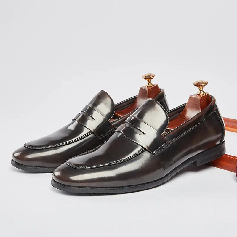 Men's Leather Summer British Style Simple Business Leather Shoes Beyond Trends Hub