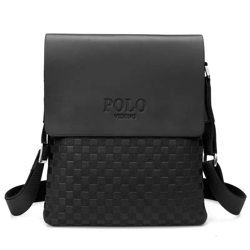 Men’s New Casual Business Shoulder Messenger Bag - Black