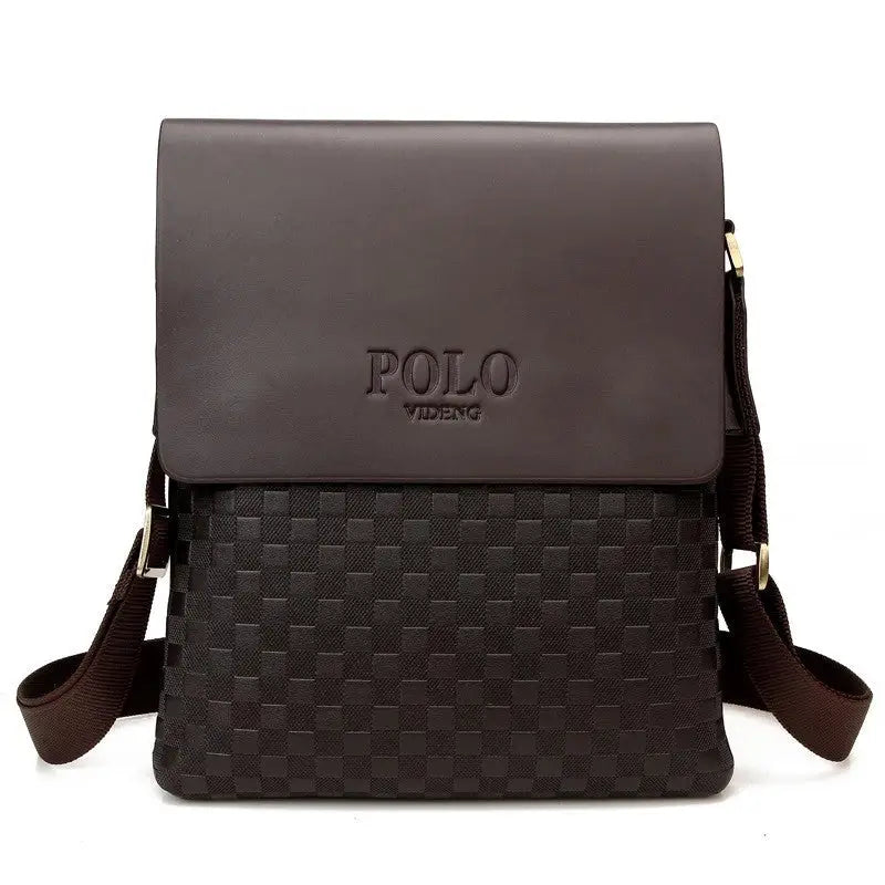 Men’s New Casual Business Shoulder Messenger Bag - Brown