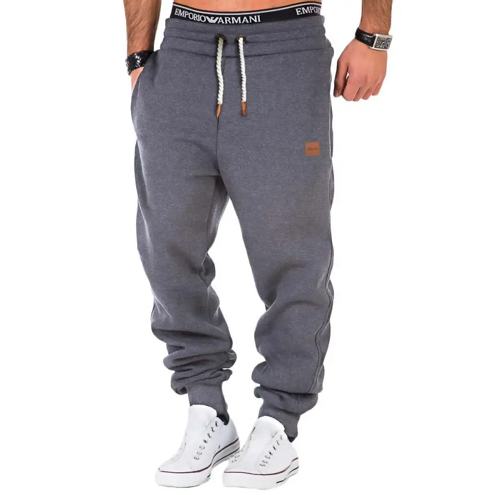 Men’s Paneled Training Track Pants - Dark Grey / M