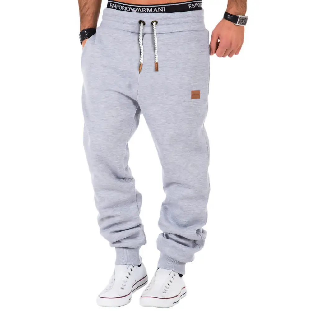 Men’s Paneled Training Track Pants - Light Grey / M