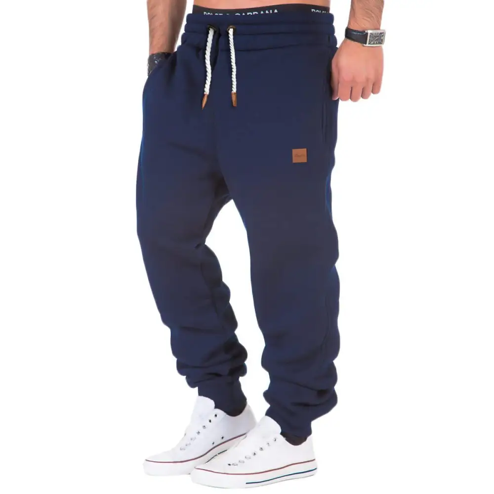 Men’s Paneled Training Track Pants - Navy Blue / M