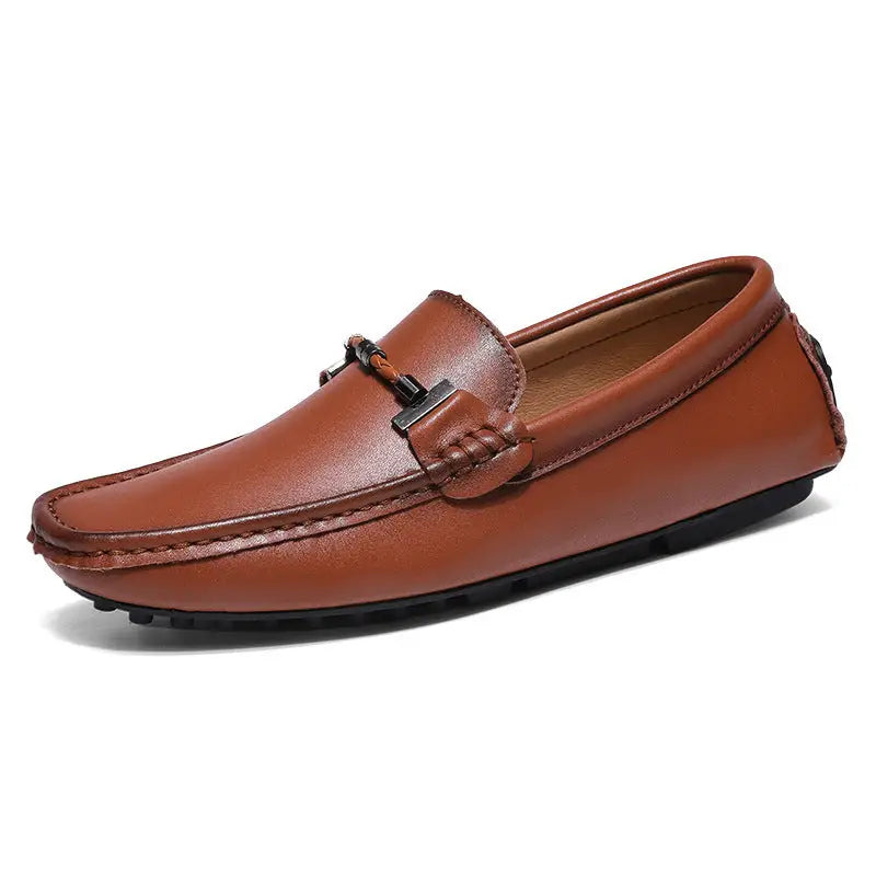 Men’s Plus Size British Fashion Casual Leather Shoes