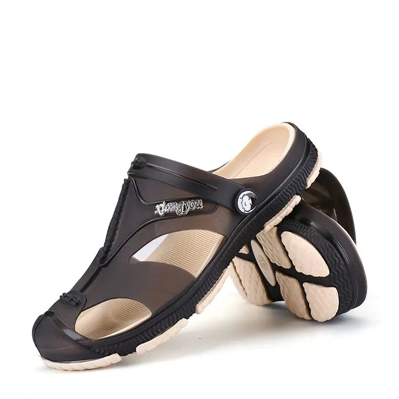 Men’s Plus Size Slippers Baotou Half Slippers